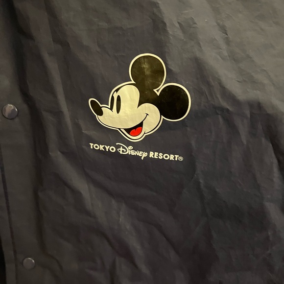 Tokyo Disneyland Resort Mickey Mouse Poncho Rain Jacket Navy Disney raincoat - Picture 8 of 11